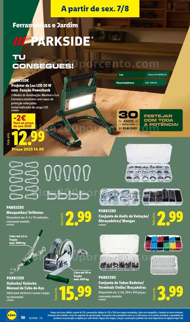 Antevisão Folheto LIDL Bazar Promoções de 3 a 13 agosto