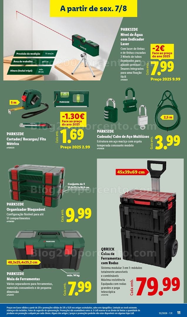 Antevisão Folheto LIDL Bazar Promoções de 3 a 13 agosto