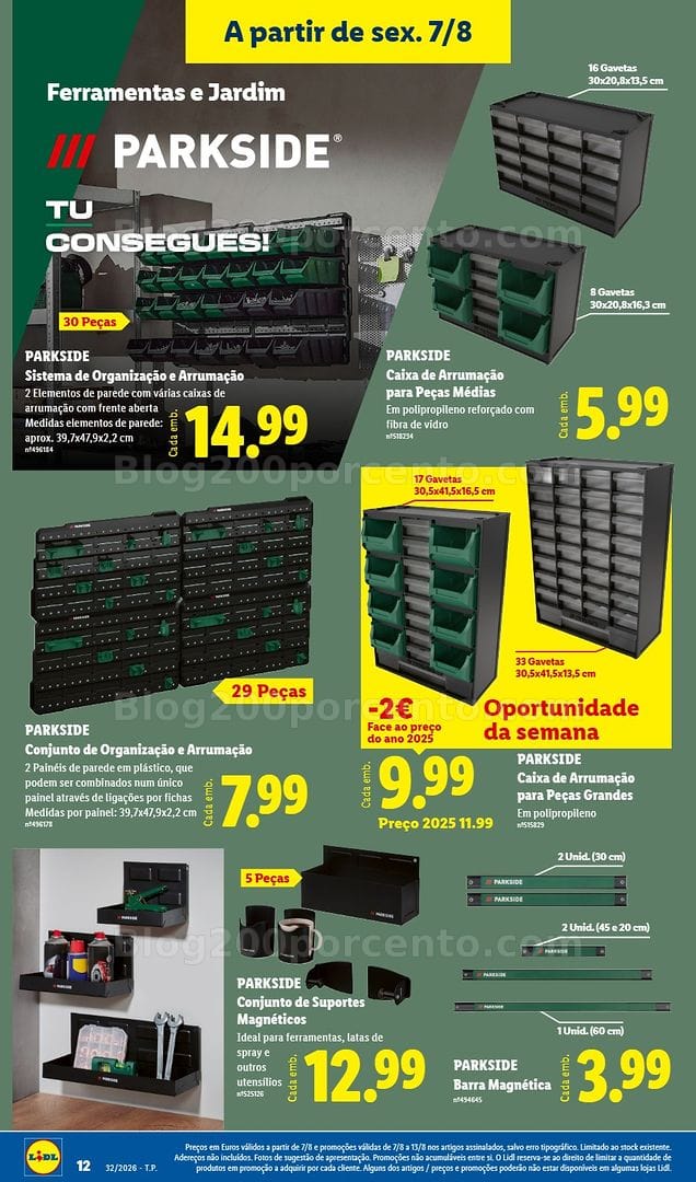 Antevisão Folheto LIDL Bazar Promoções de 3 a 13 agosto
