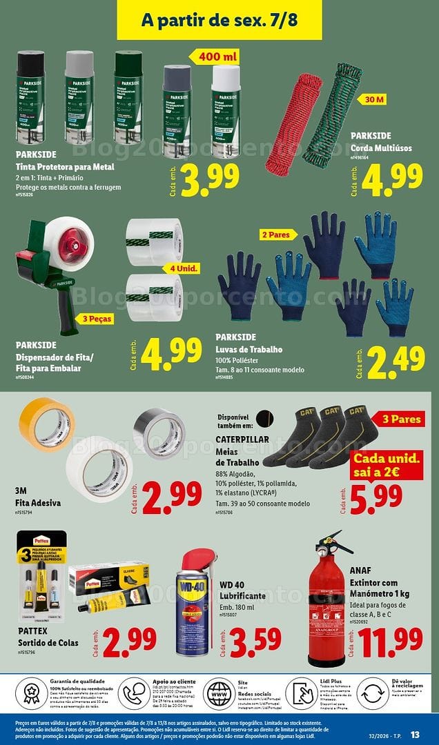 Antevisão Folheto LIDL Bazar Promoções de 3 a 13 agosto
