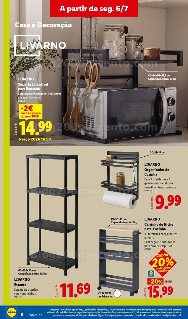 Antevisão Folheto LIDL Bazar Promoções de 6 a 16 julho - Edição Digital