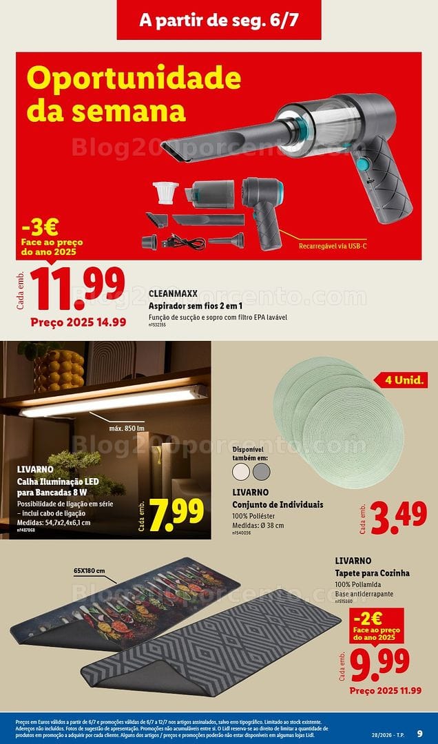 Antevisão Folheto LIDL Bazar Promoções de 6 a 16 julho - Edição Digital