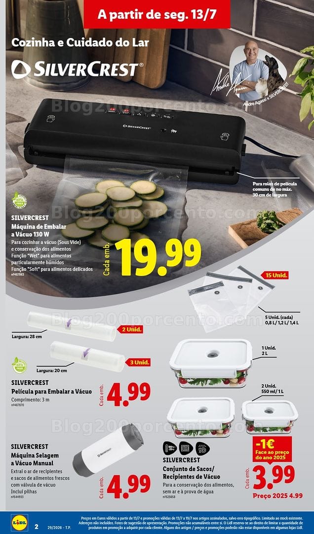Antevisão Folheto LIDL Bazar Promoções de 13 a 23 julho
