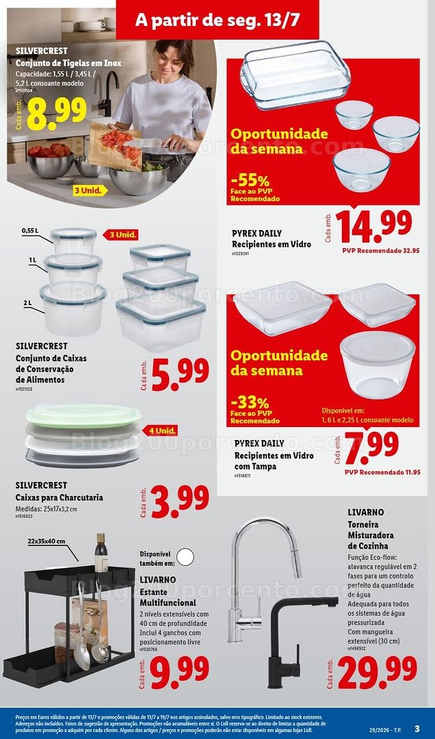 Antevisão Folheto LIDL Bazar Promoções de 13 a 23 julho