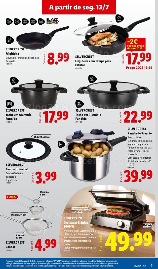 Antevisão Folheto LIDL Bazar Promoções de 13 a 23 julho