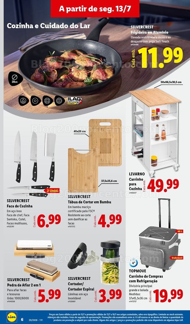 Antevisão Folheto LIDL Bazar Promoções de 13 a 23 julho