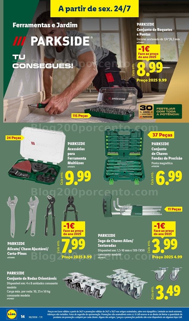 Antevisão Folheto LIDL Bazar Promoções de 20 a 30 julho