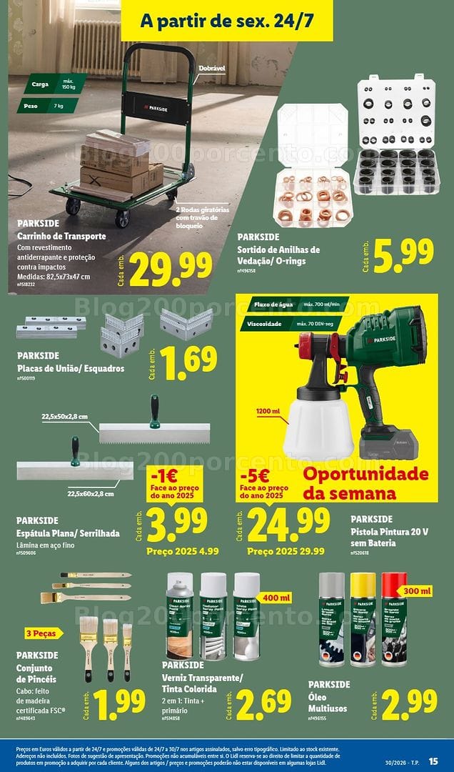 Antevisão Folheto LIDL Bazar Promoções de 20 a 30 julho
