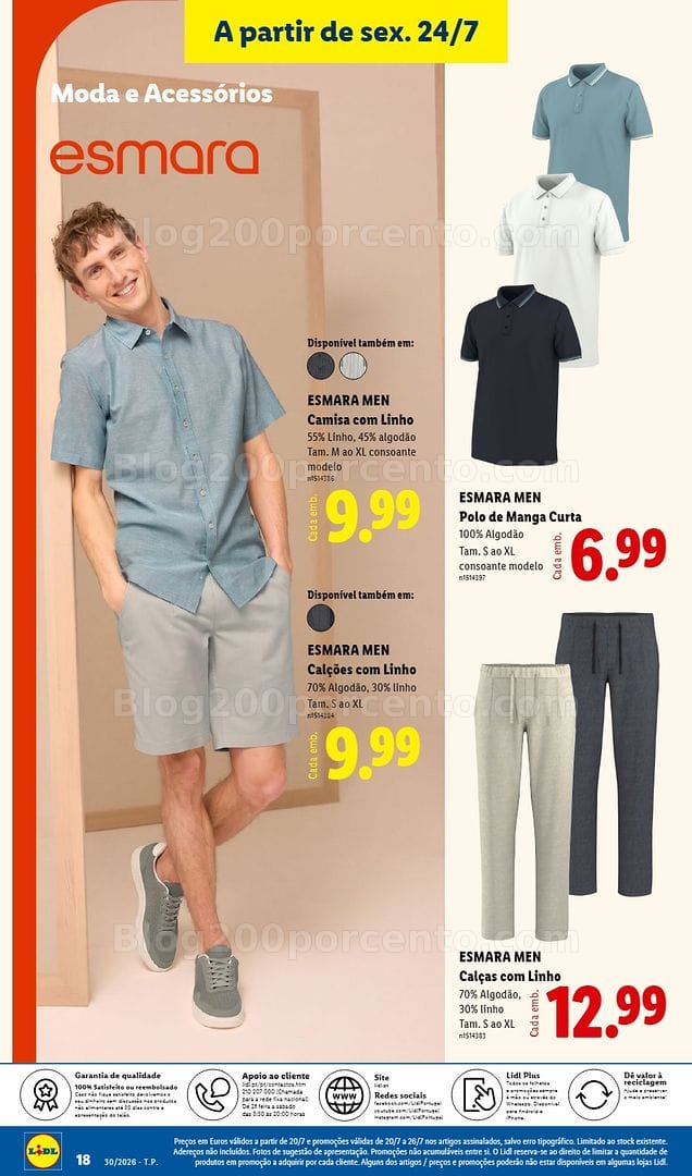 Antevisão Folheto LIDL Bazar Promoções de 20 a 30 julho