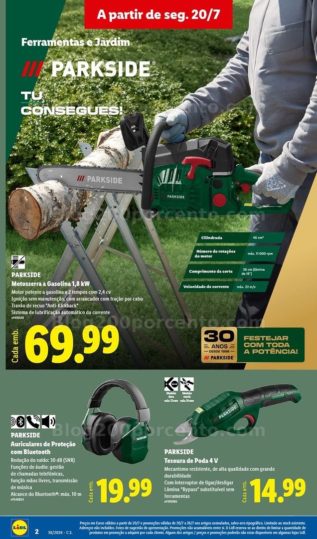 Antevisão Folheto LIDL Bazar Promoções de 20 a 30 julho