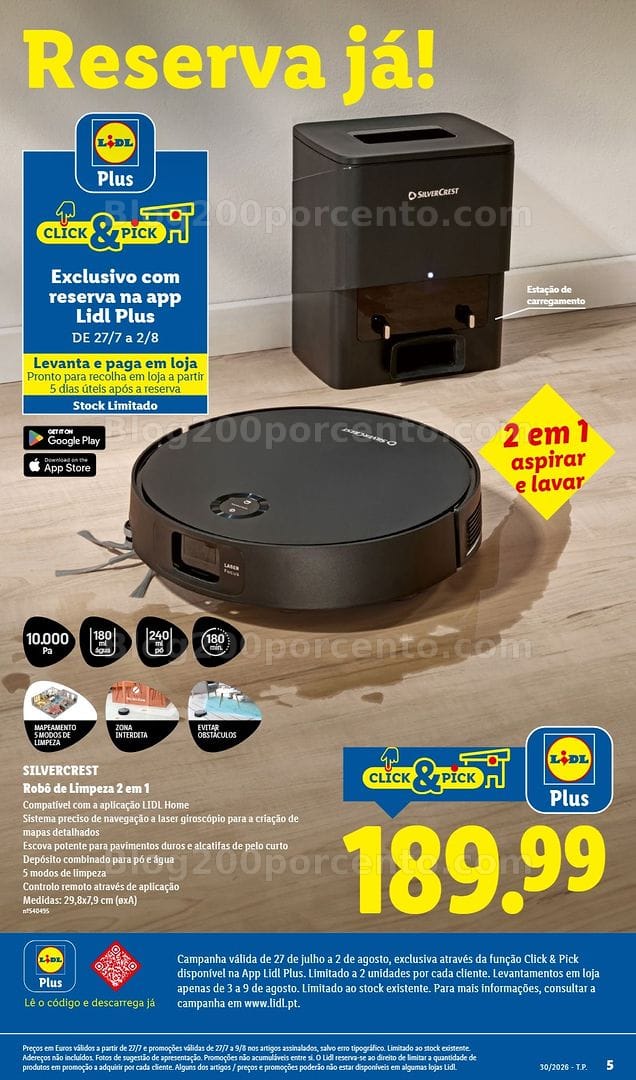 Antevisão Folheto LIDL Bazar Promoções de 20 a 30 julho