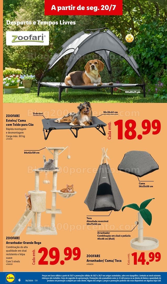 Antevisão Folheto LIDL Bazar Promoções de 20 a 30 julho