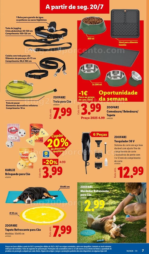 Antevisão Folheto LIDL Bazar Promoções de 20 a 30 julho