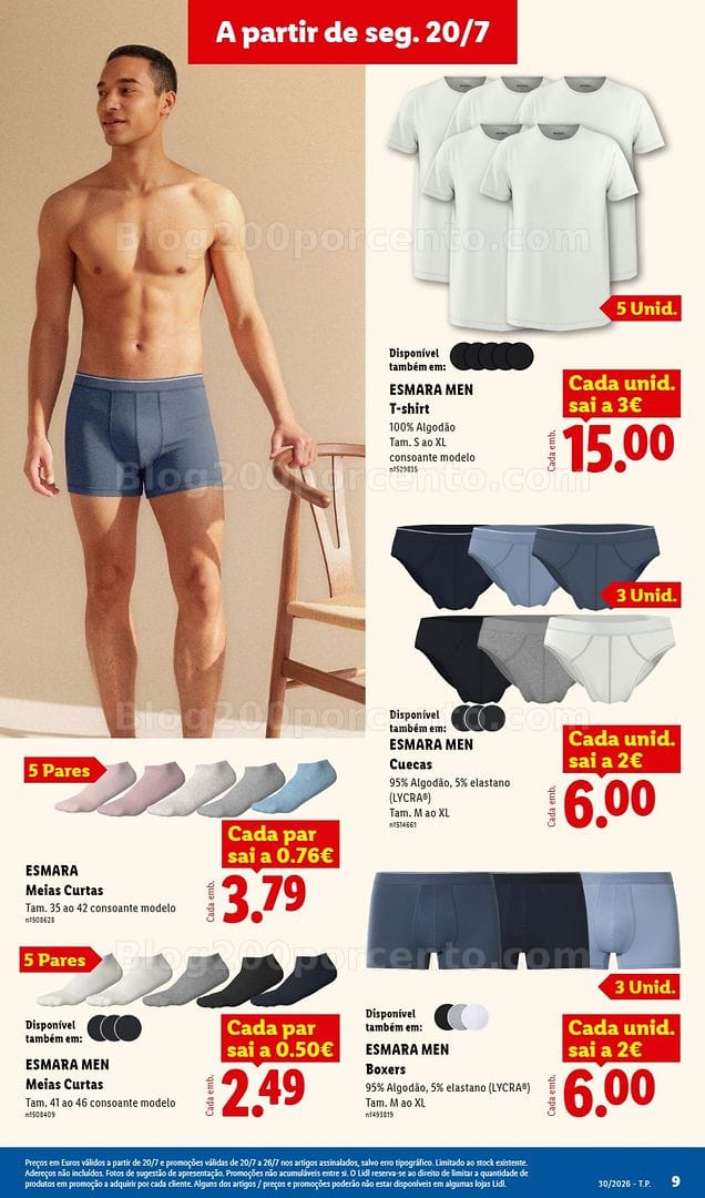 Antevisão Folheto LIDL Bazar Promoções de 20 a 30 julho