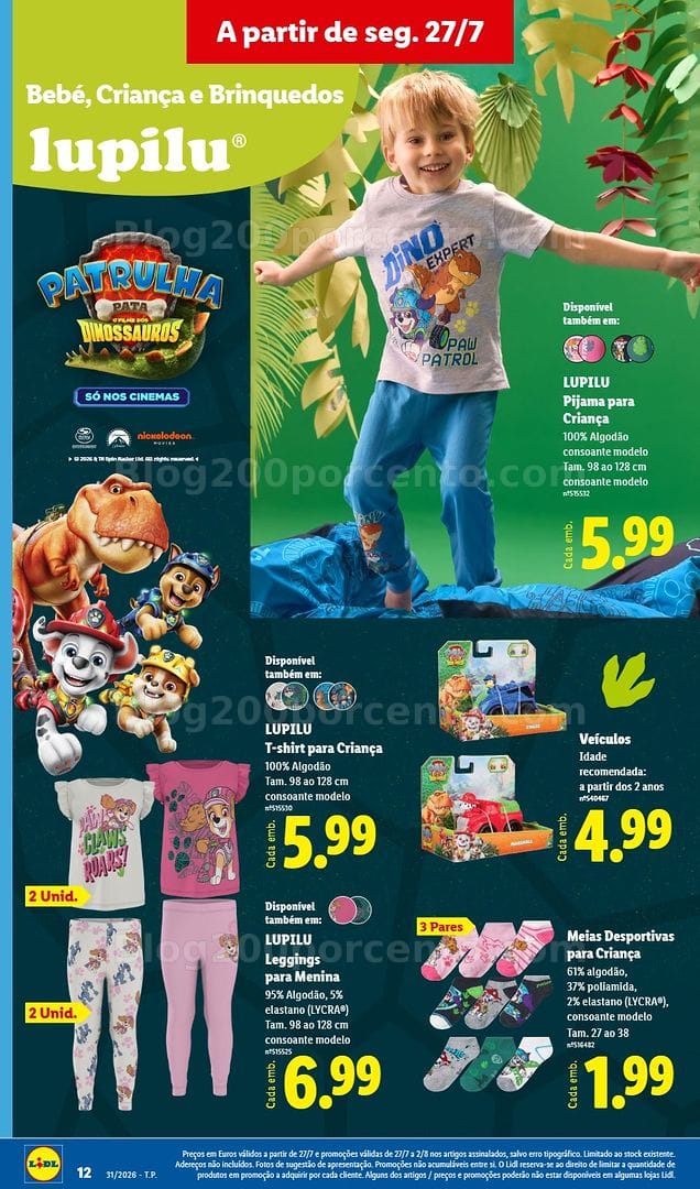 Antevisão Folheto LIDL Bazar Promoções de 27 julho a 6 agosto