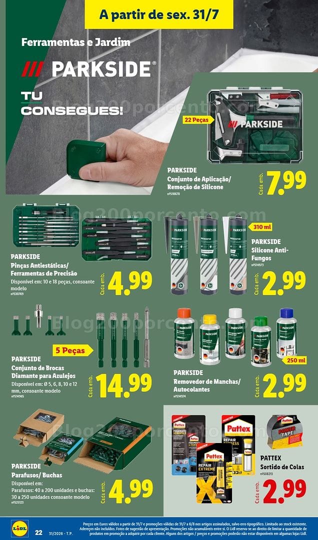 Antevisão Folheto LIDL Bazar Promoções de 27 julho a 6 agosto