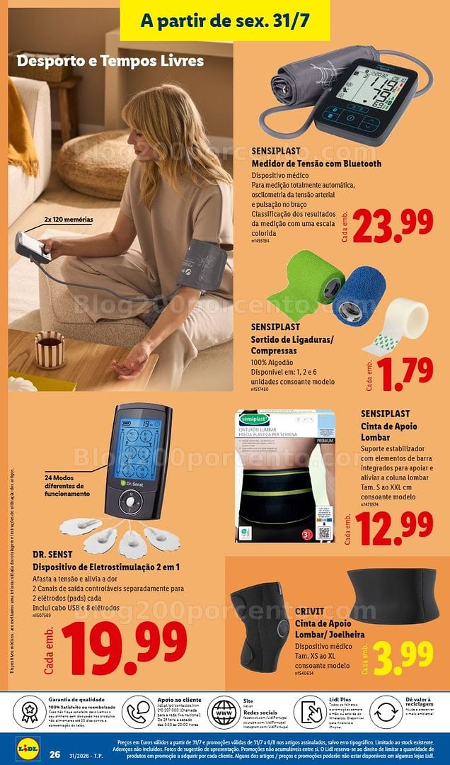Antevisão Folheto LIDL Bazar Promoções de 27 julho a 6 agosto