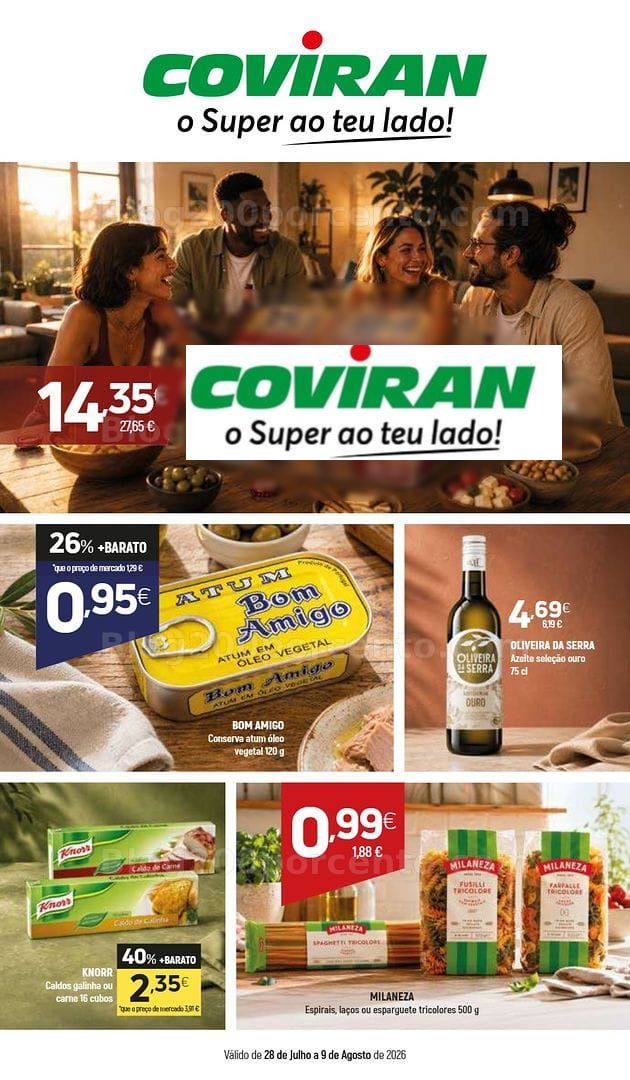 Antevisão Folheto COVIRAN Promoções de 28 julho a 9 agosto