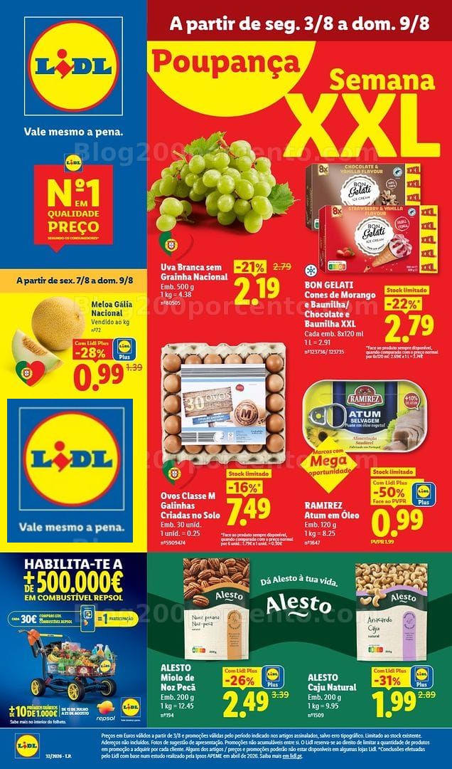 Antevisão Folheto LIDL Promoções de 3 a 9 agosto - Edição Digital