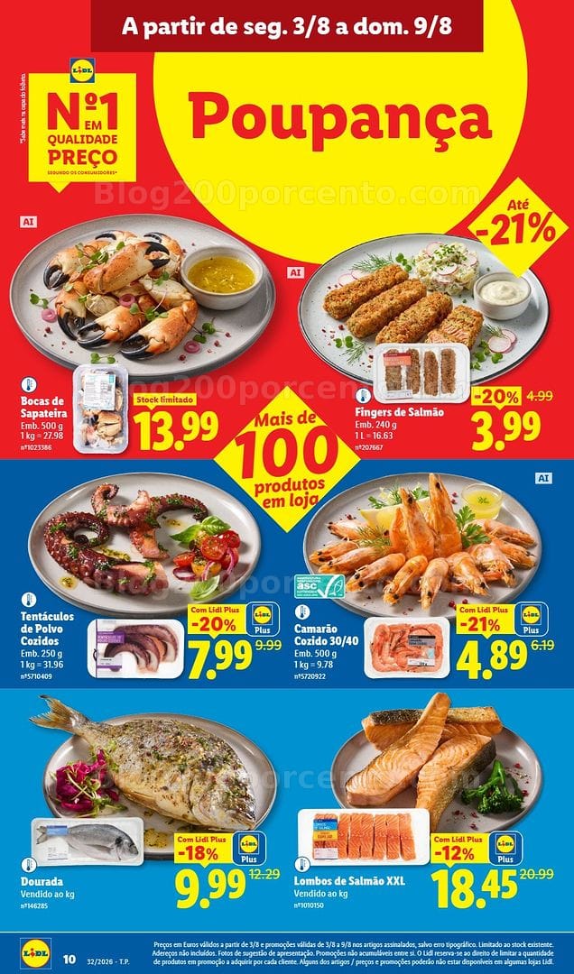 Antevisão Folheto LIDL Promoções de 3 a 9 agosto - Edição Digital