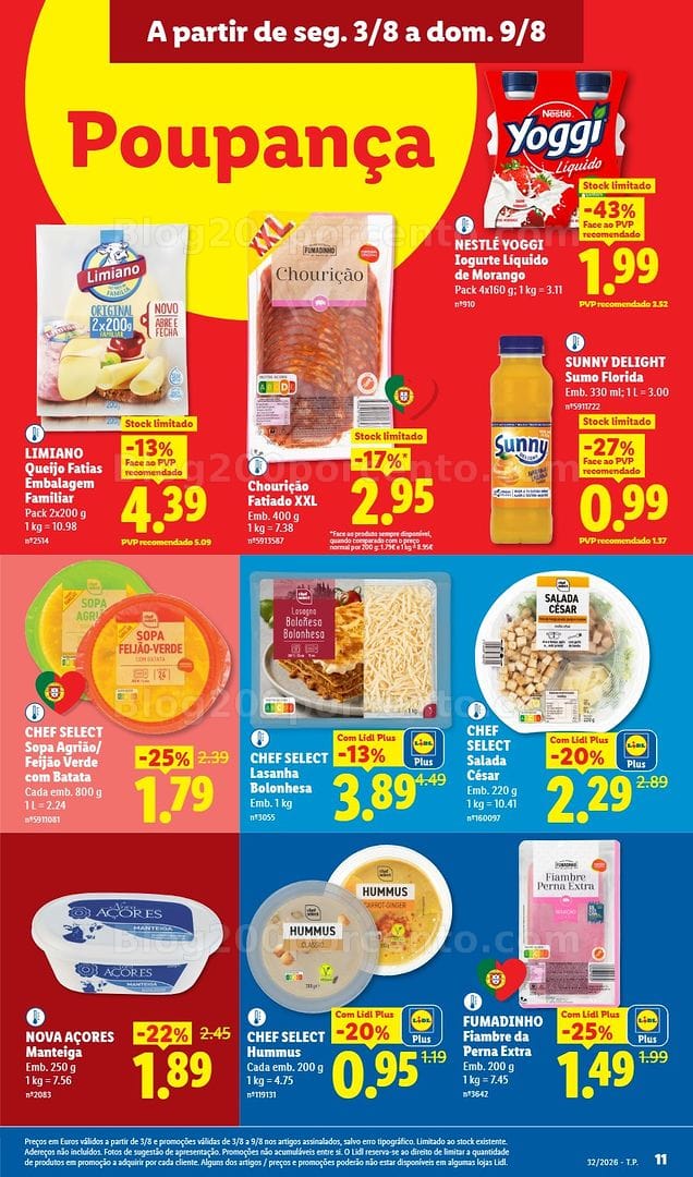 Antevisão Folheto LIDL Promoções de 3 a 9 agosto - Edição Digital