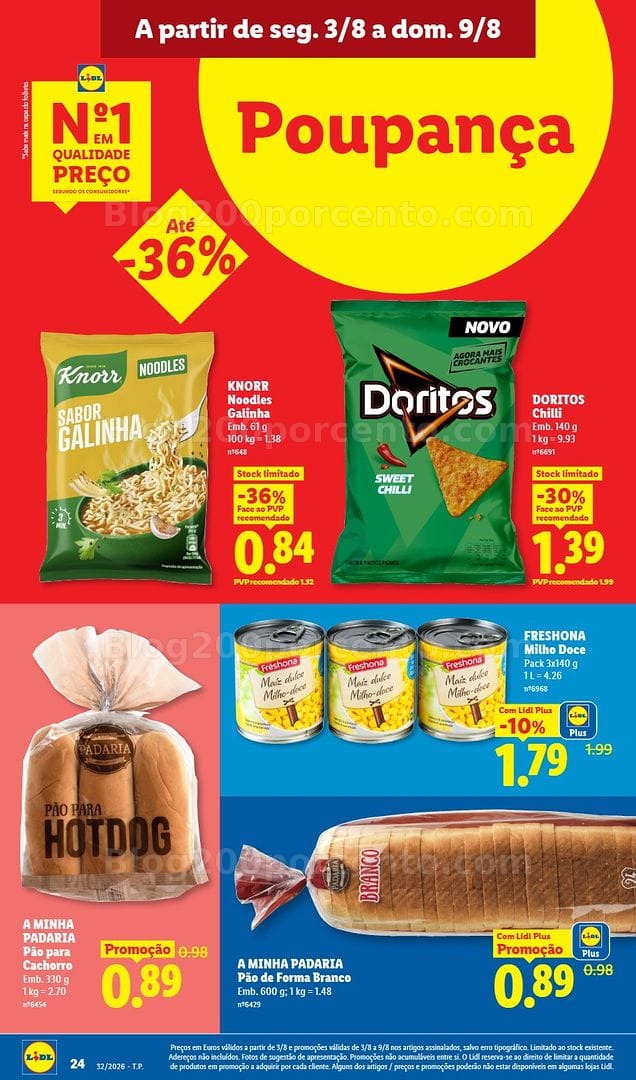 Antevisão Folheto LIDL Promoções de 3 a 9 agosto - Edição Digital