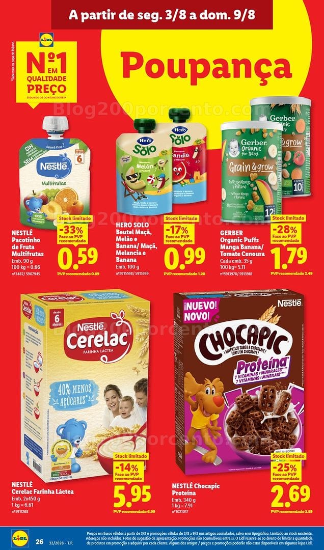 Antevisão Folheto LIDL Promoções de 3 a 9 agosto - Edição Digital