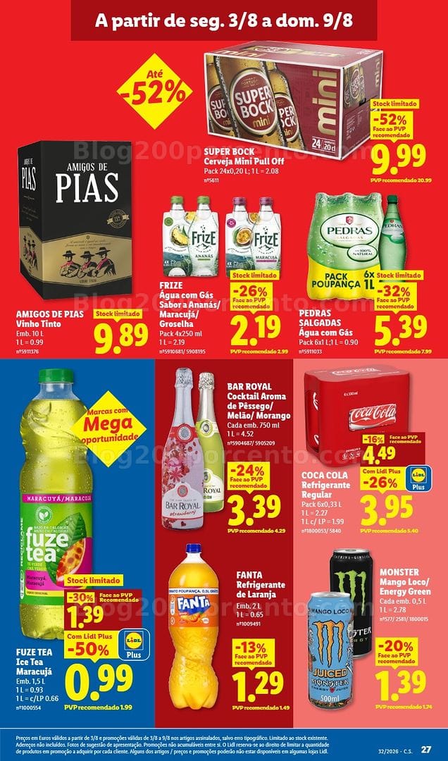 Antevisão Folheto LIDL Promoções de 3 a 9 agosto - Edição Digital