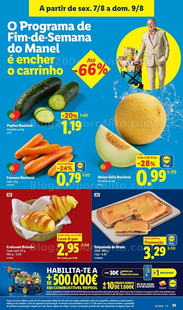 Antevisão Folheto LIDL Promoções de 3 a 9 agosto - Edição Digital