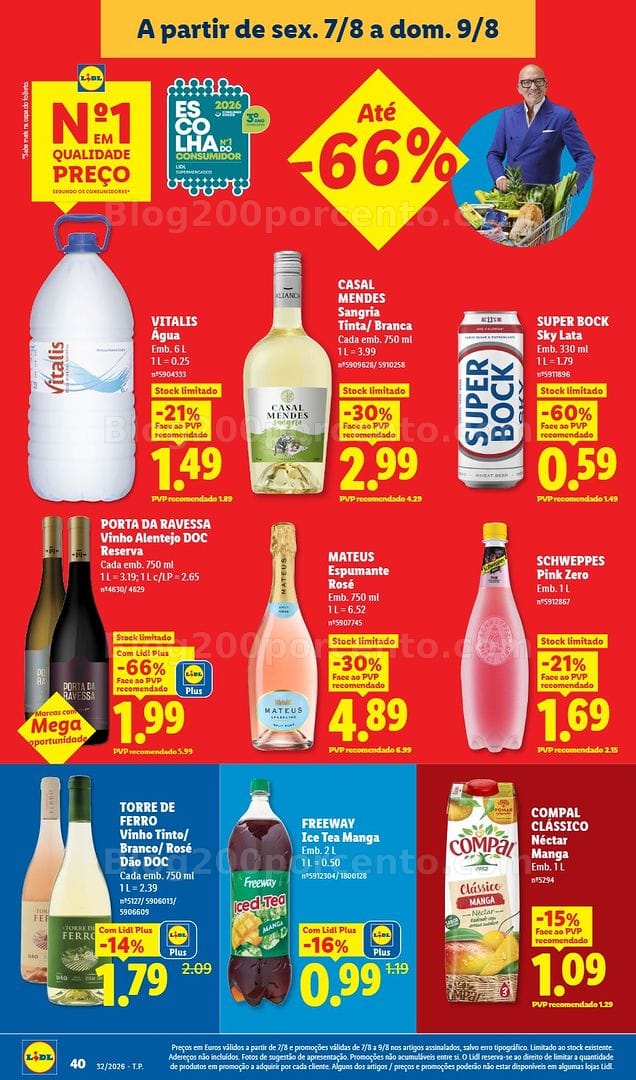 Antevisão Folheto LIDL Promoções de 3 a 9 agosto - Edição Digital