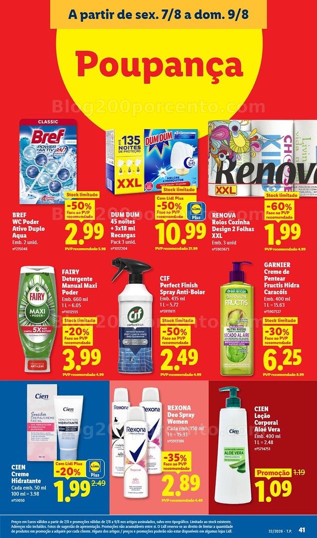 Antevisão Folheto LIDL Promoções de 3 a 9 agosto - Edição Digital