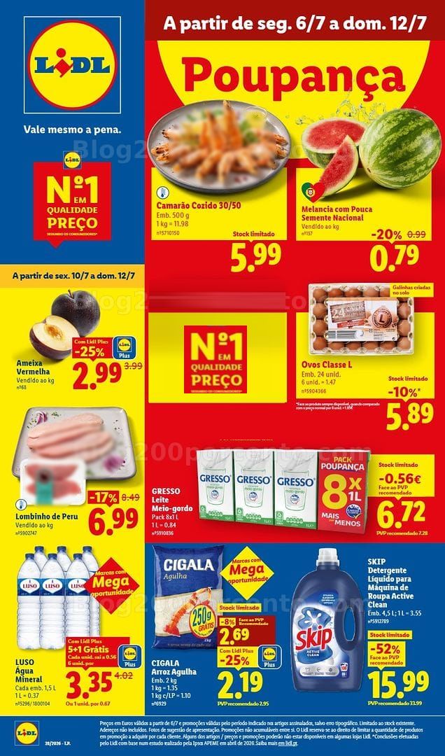 Antevisão Folheto LIDL Promoções de 6 a 12 julho - Edição Digital