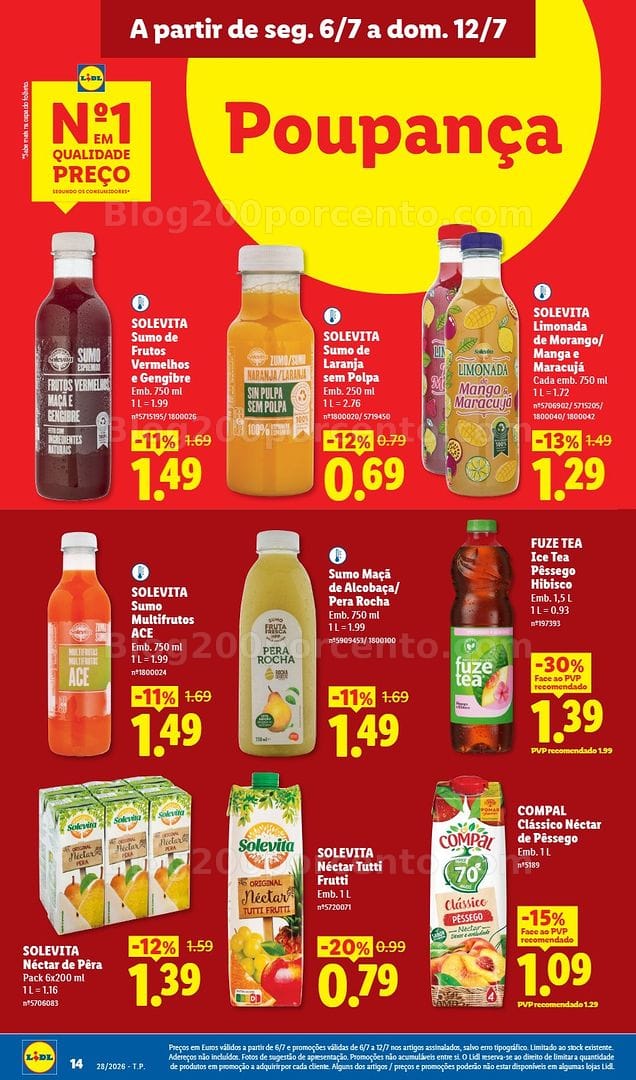 Antevisão Folheto LIDL Promoções de 6 a 12 julho - Edição Digital