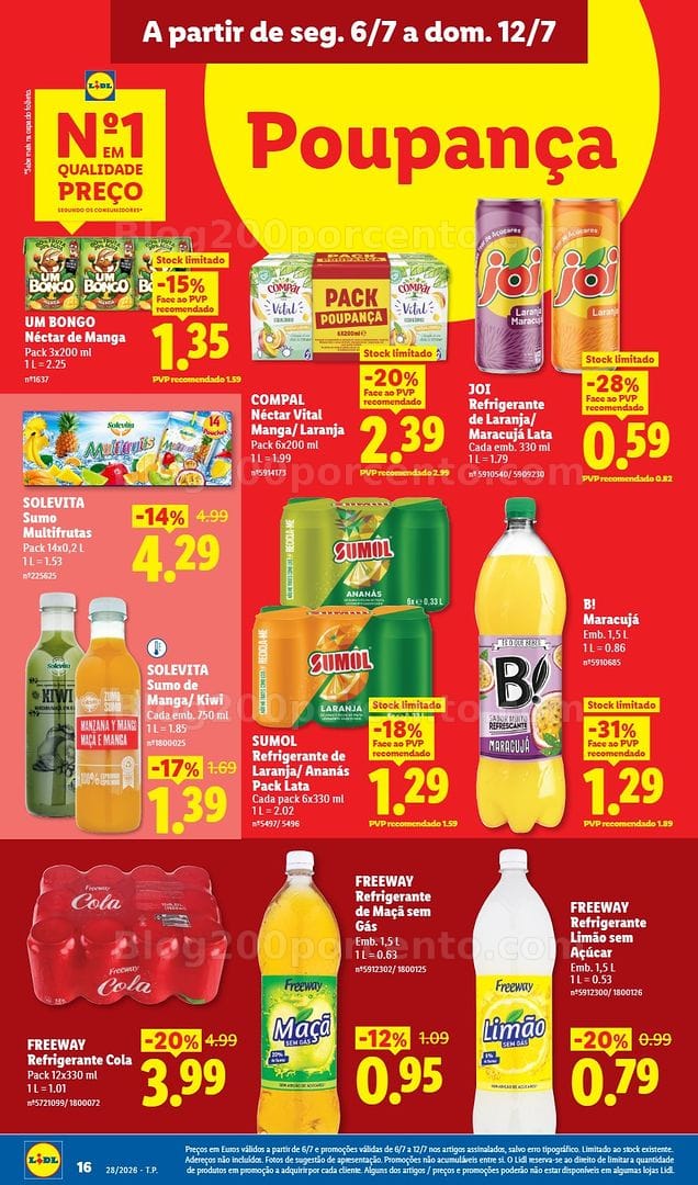 Antevisão Folheto LIDL Promoções de 6 a 12 julho - Edição Digital