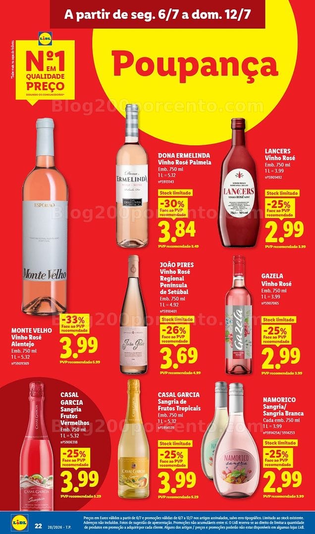 Antevisão Folheto LIDL Promoções de 6 a 12 julho - Edição Digital