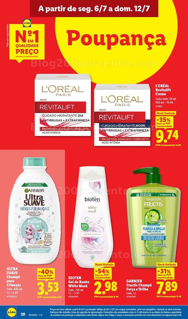 Antevisão Folheto LIDL Promoções de 6 a 12 julho - Edição Digital