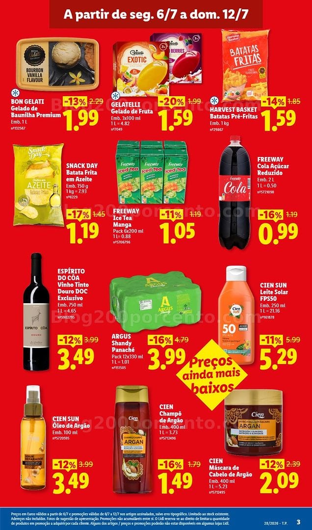 Antevisão Folheto LIDL Promoções de 6 a 12 julho - Edição Digital