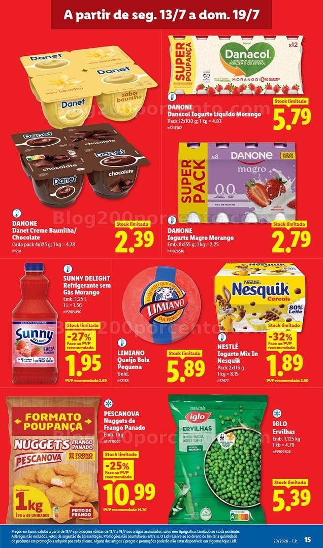 Antevisão Folheto LIDL Promoções de 13 a 19 julho