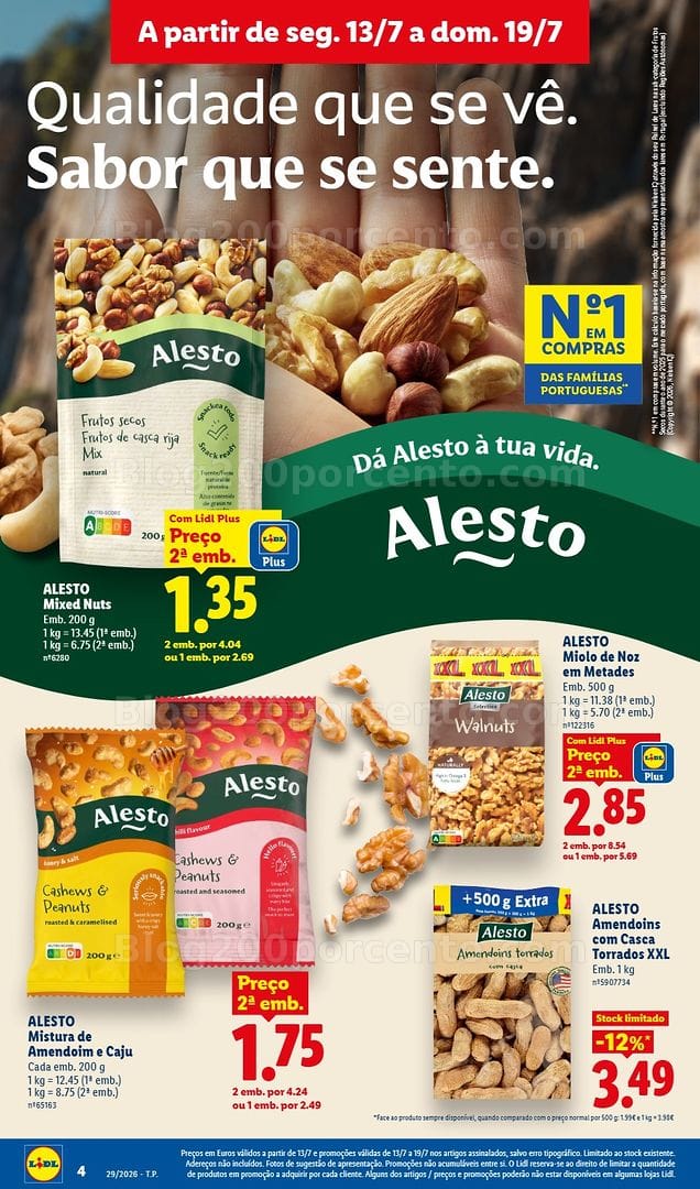 Antevisão Folheto LIDL Promoções de 13 a 19 julho