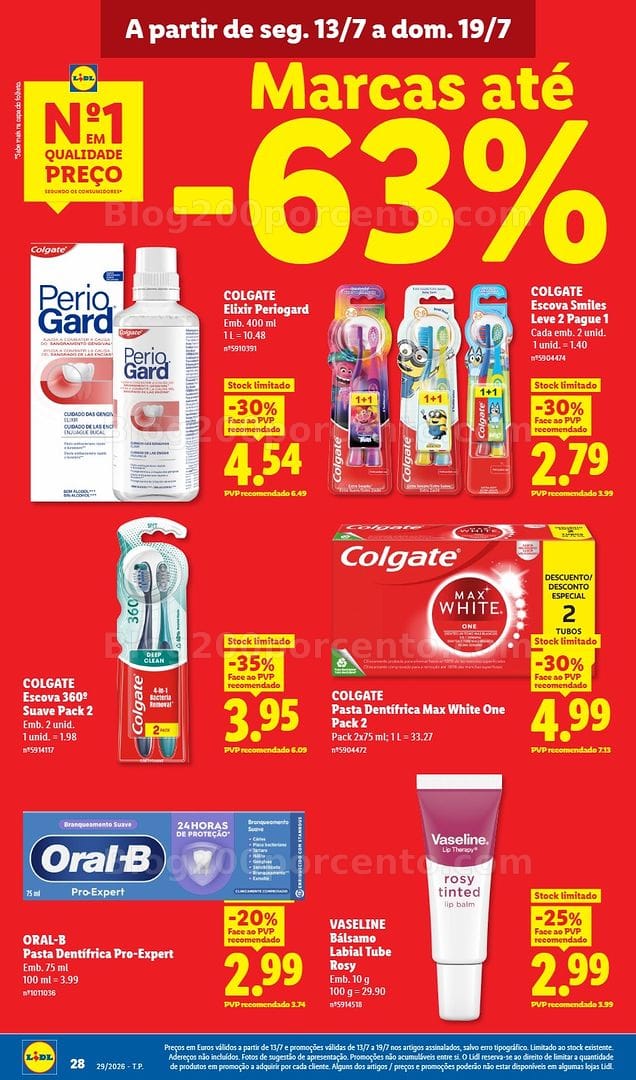 Antevisão Folheto LIDL Promoções de 13 a 19 julho