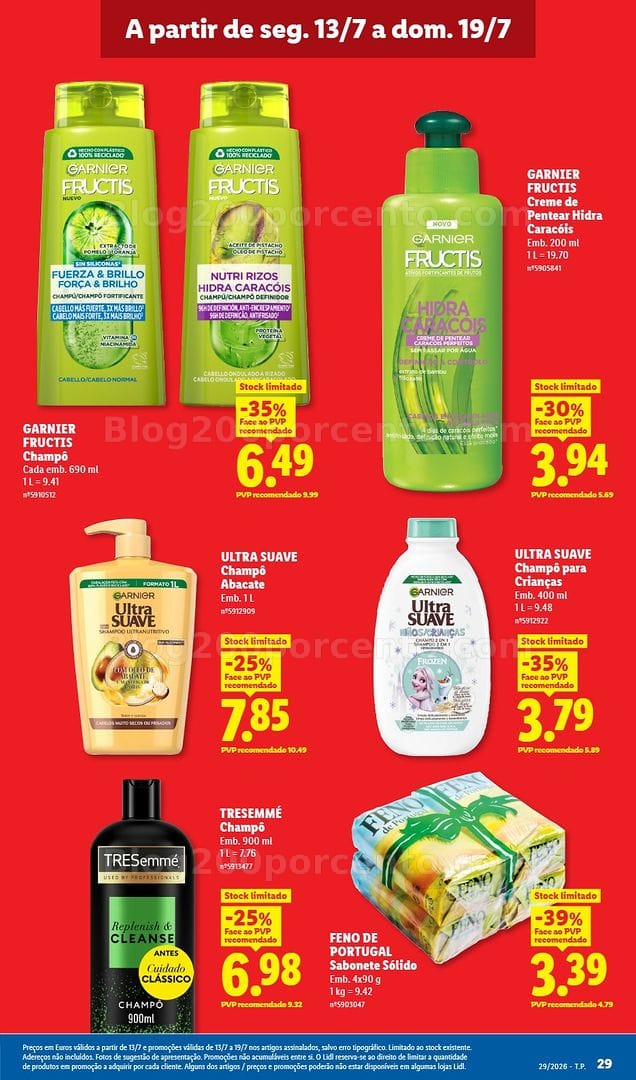 Antevisão Folheto LIDL Promoções de 13 a 19 julho