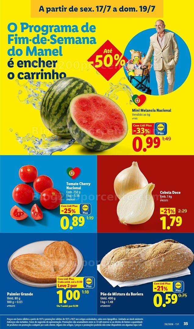 Antevisão Folheto LIDL Promoções de 13 a 19 julho