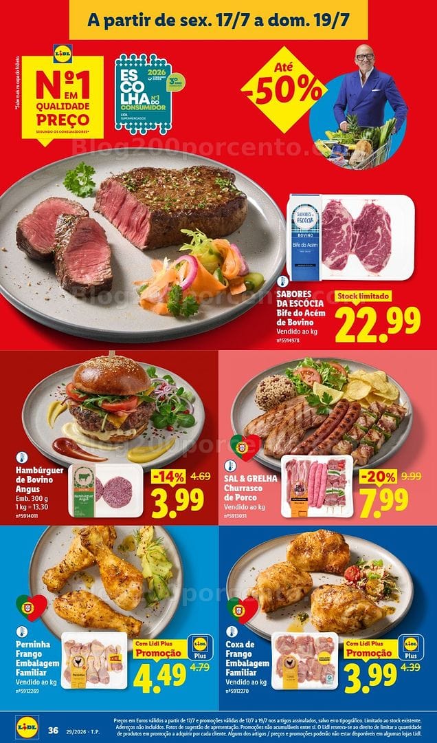 Antevisão Folheto LIDL Promoções de 13 a 19 julho