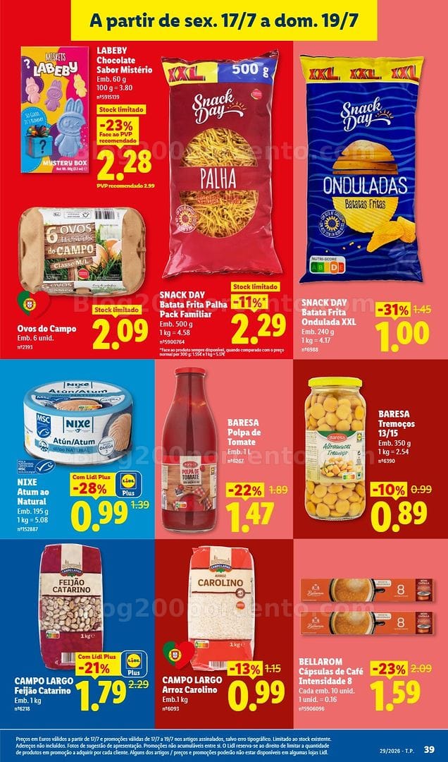Antevisão Folheto LIDL Promoções de 13 a 19 julho