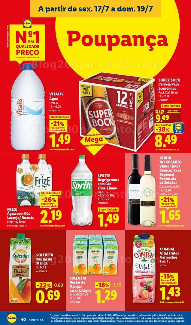 Antevisão Folheto LIDL Promoções de 13 a 19 julho