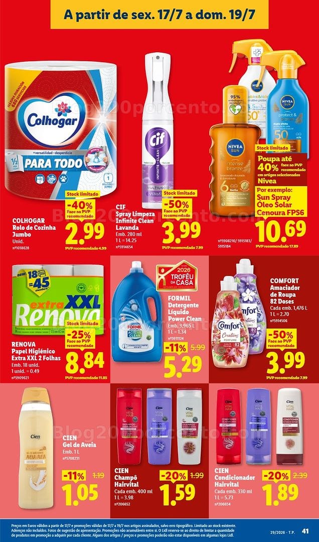Antevisão Folheto LIDL Promoções de 13 a 19 julho