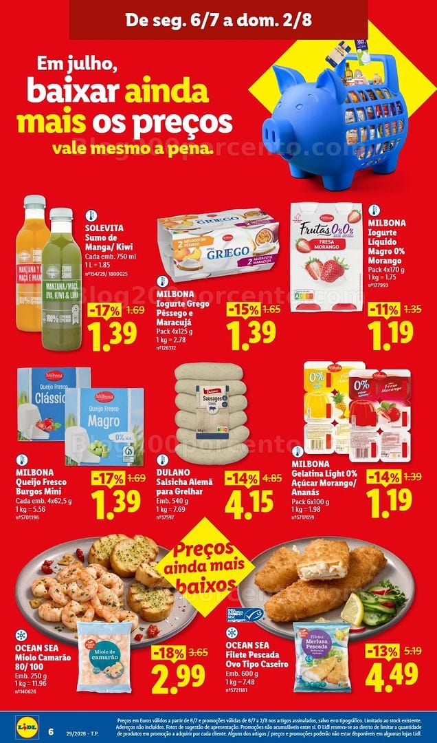 Antevisão Folheto LIDL Promoções de 13 a 19 julho