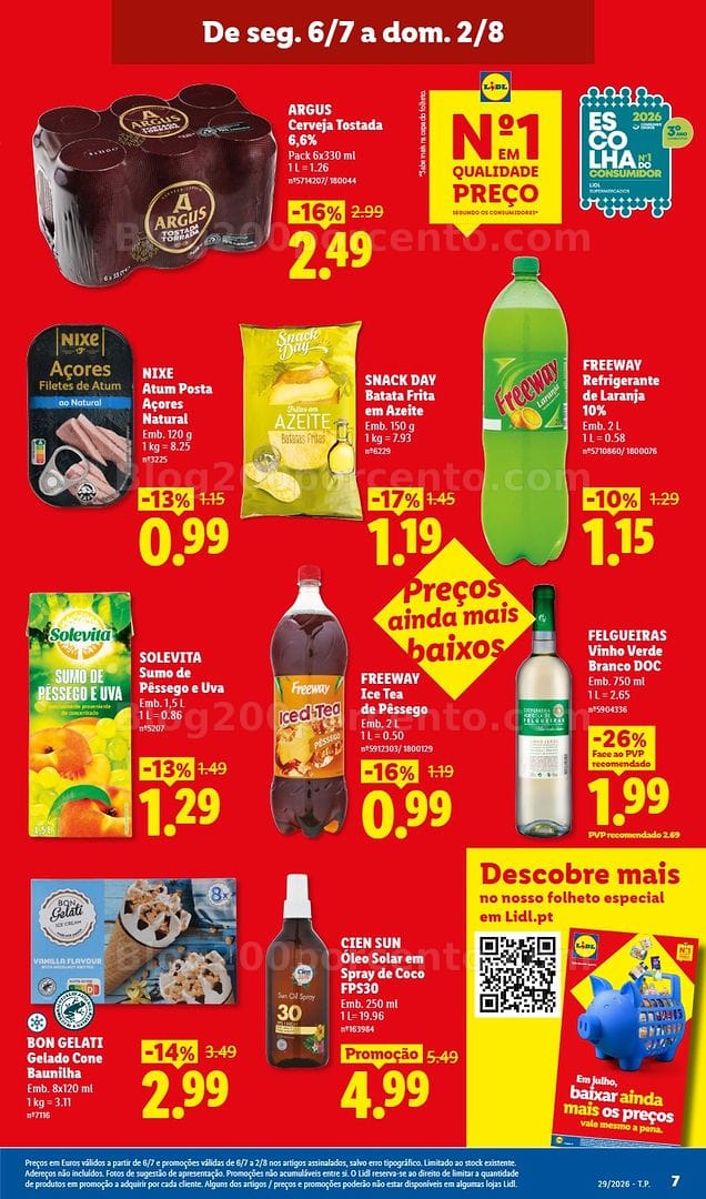 Antevisão Folheto LIDL Promoções de 13 a 19 julho