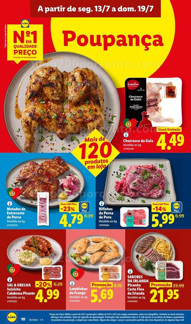 Antevisão Folheto LIDL Promoções de 13 a 19 julho