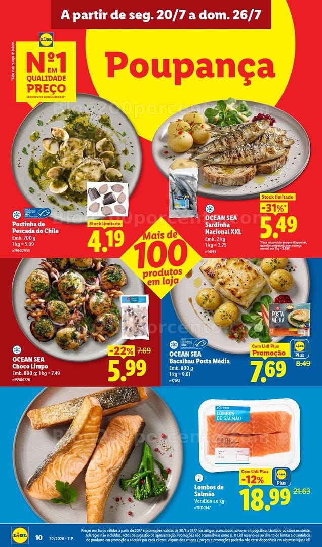 Antevisão Folheto LIDL Promoções de 20 a 26 julho